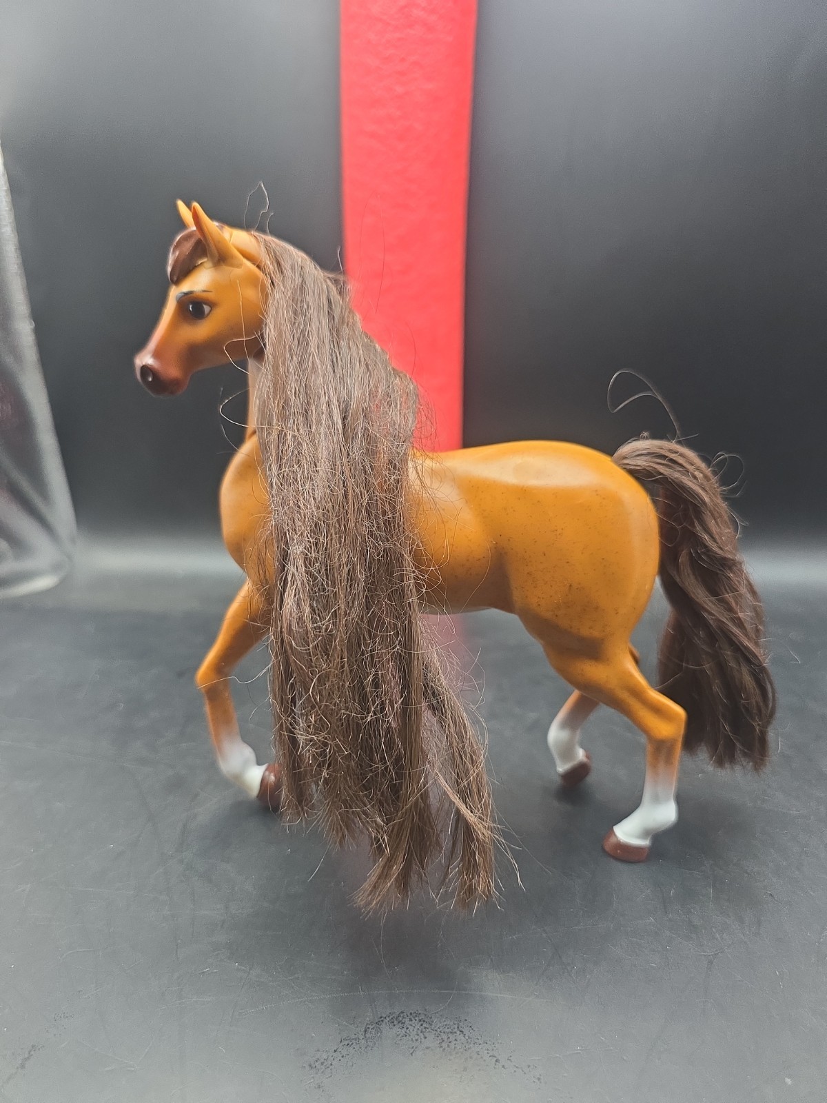 Dreamworks Just Play SPIRIT Movie Cavallo Giocattolo 6,5"H COLLO E TESTA MOBILI