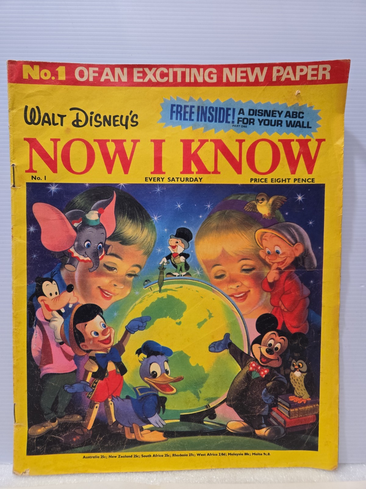 Walt Disney's Now I Know #1 1972 - Uscita Internazionale con Inserto Disney ABC 