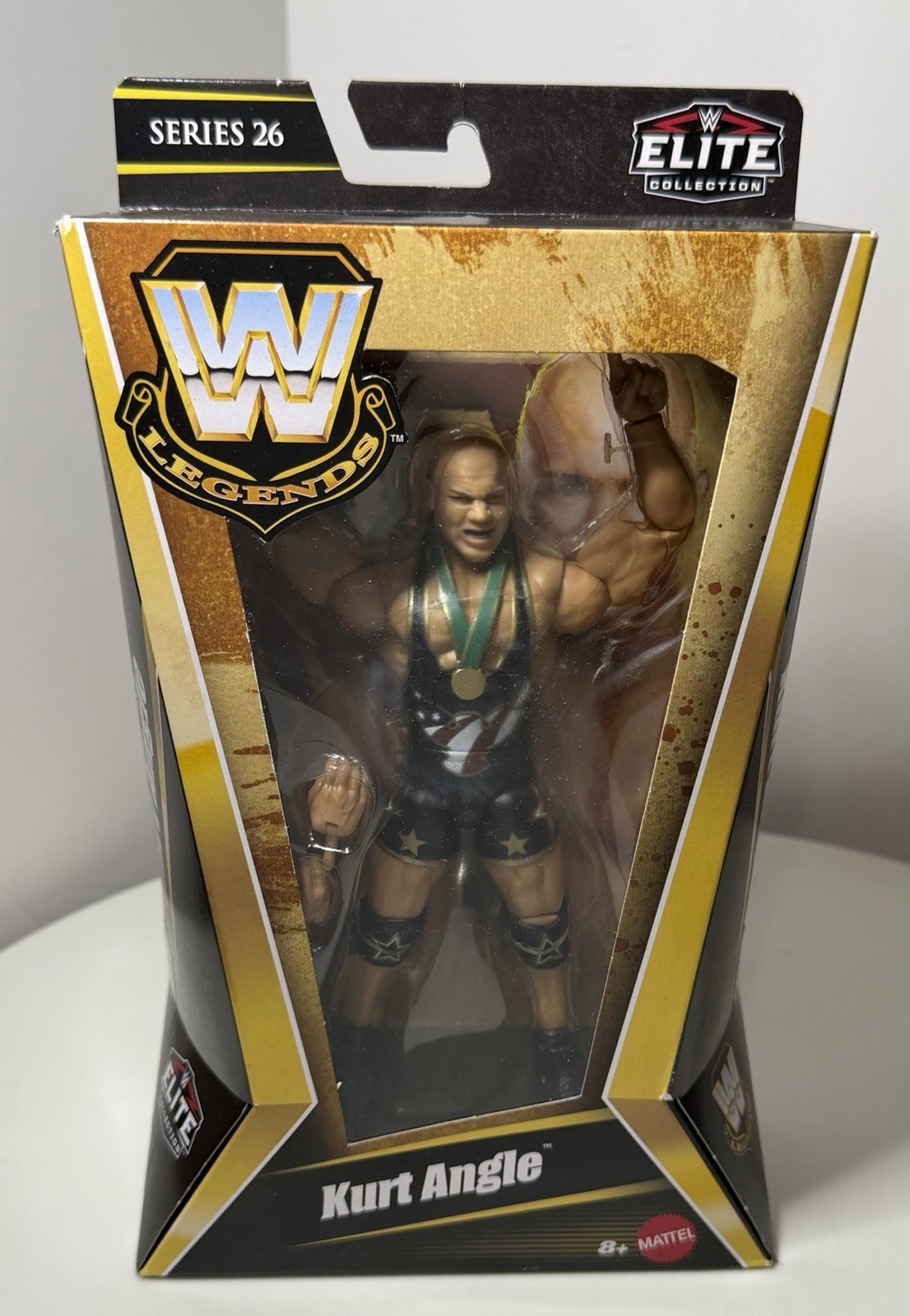WWE Elite Collection Legends Series 26 Modellino Kurt Angle 6" Nuovo