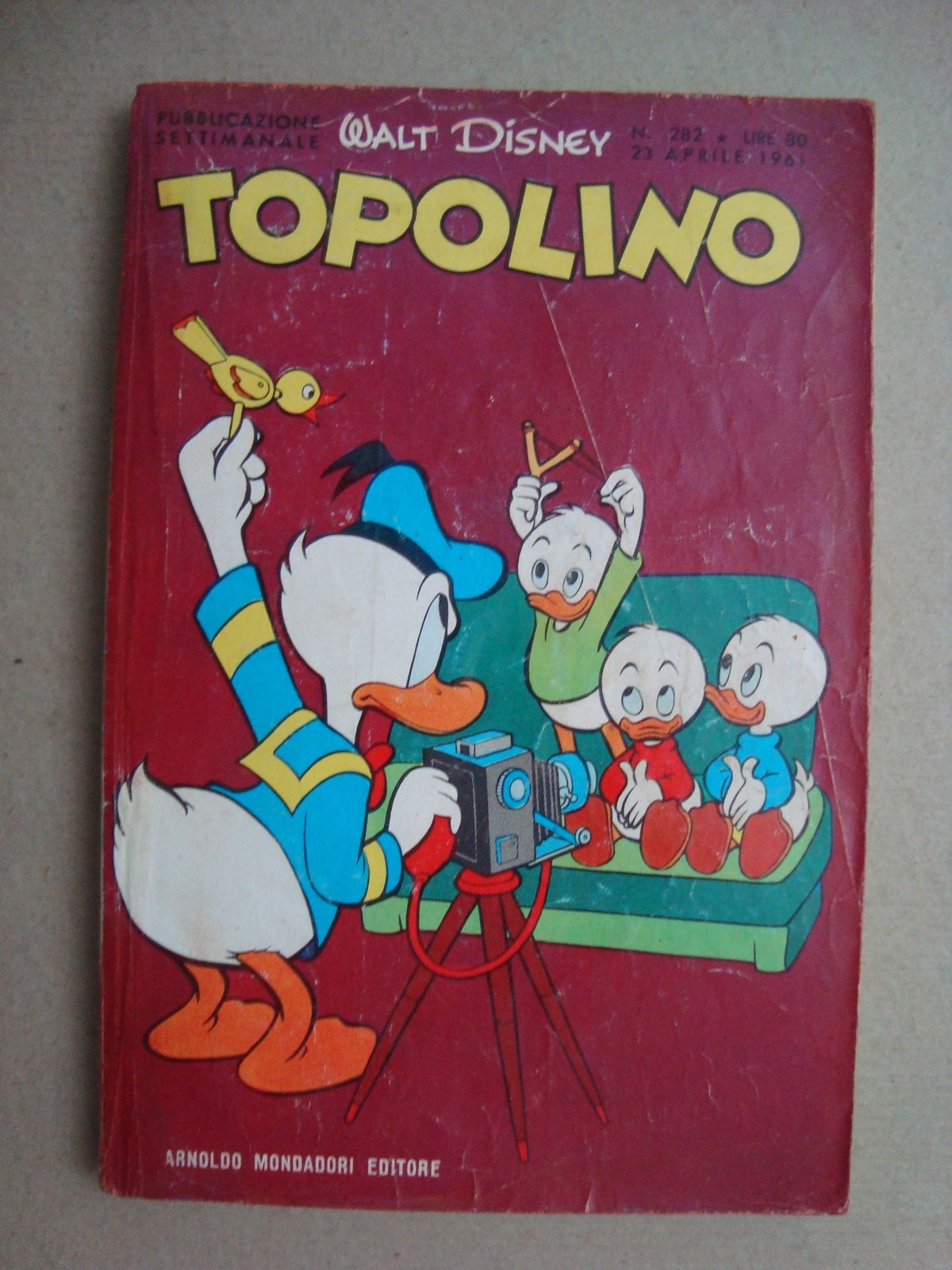 topolino libretto n° 282 ed.mondadori 1961