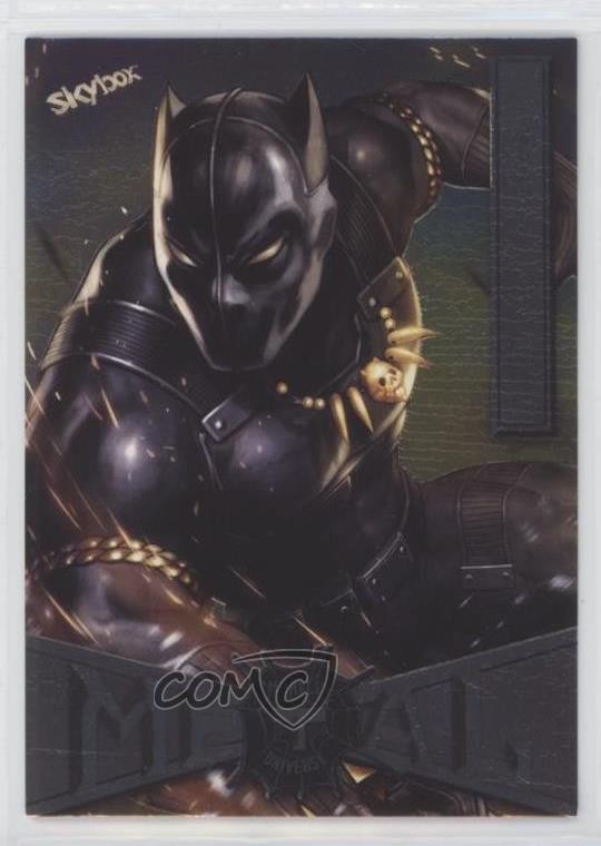 2022 Upper Deck Marvel Metal Universe Spider-Man Black Panther #11 jg3
