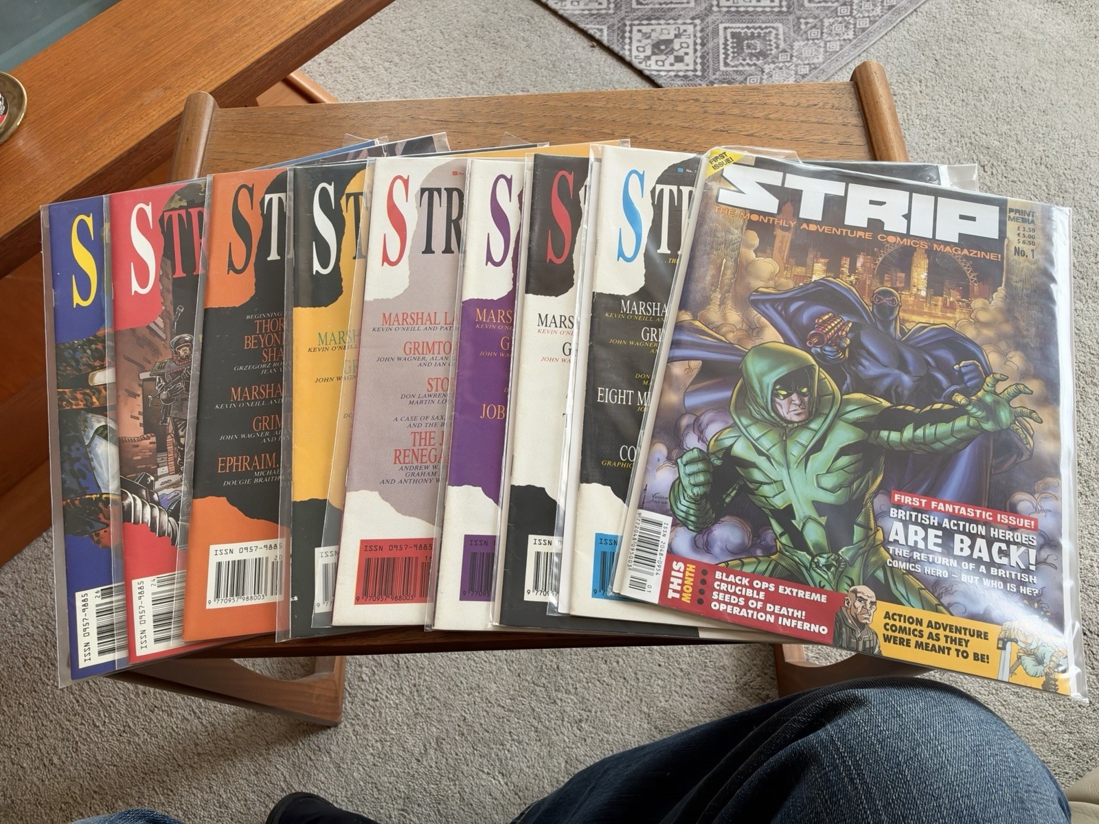Strip Comics Magazine Lot Marvel Uk adult All Bagged Some Boarded Marshall Law