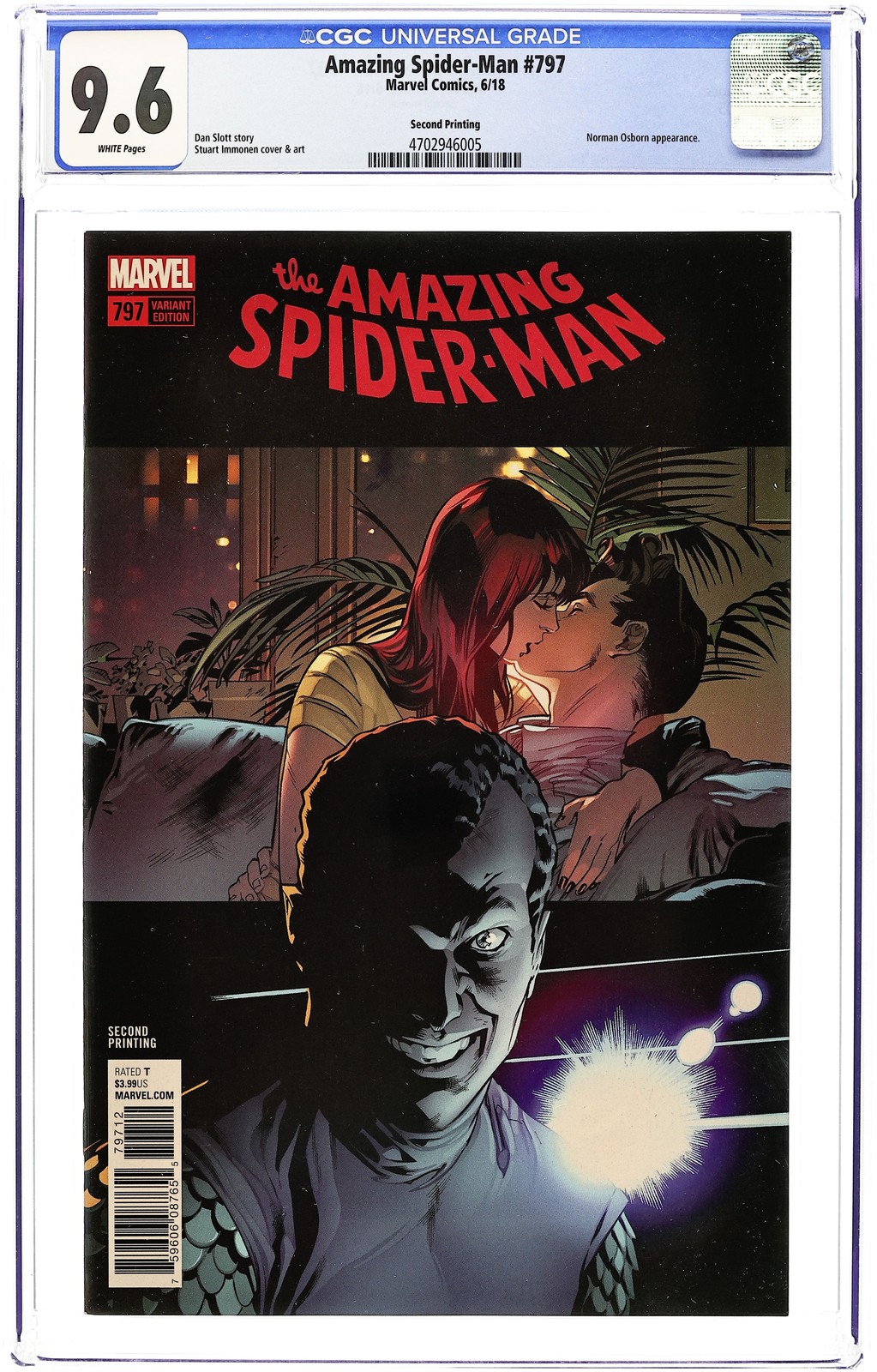 Amazing Spider-Man #797G Immonen Variant 2nd Printing CGC 9.6 2018 4702946005