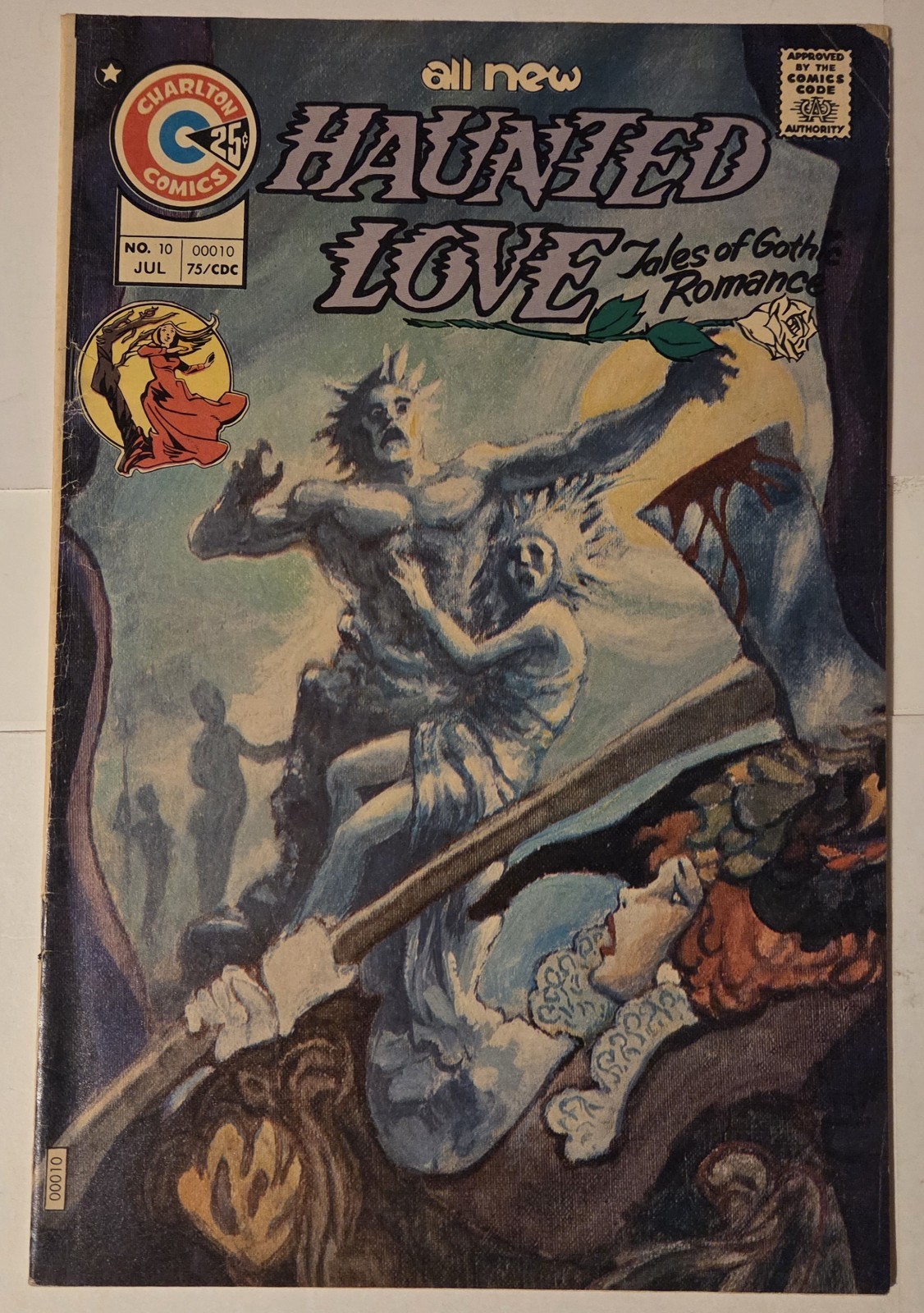 Haunted Love #10 luglio 1975 Charlton Tom Sutton copertina Cb12