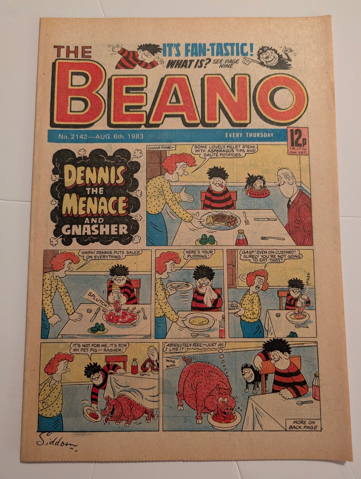 Beano Comic No 2142, August 6th 1983.