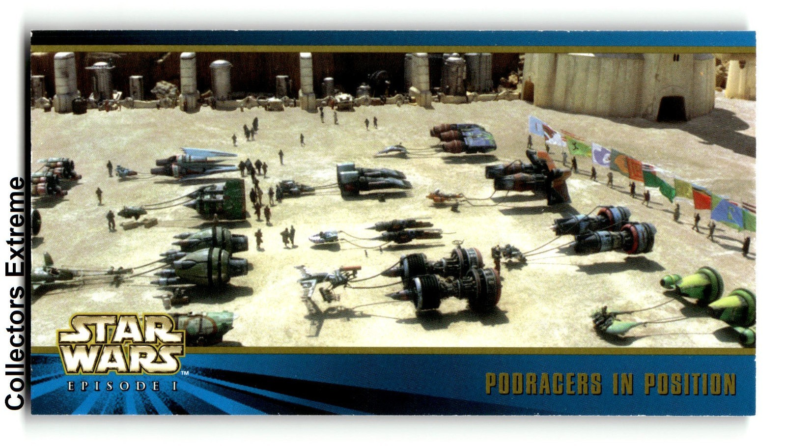 1999 Topps Widevision Star Wars: Episode I Series 2 Card #39 Podracers In Positi