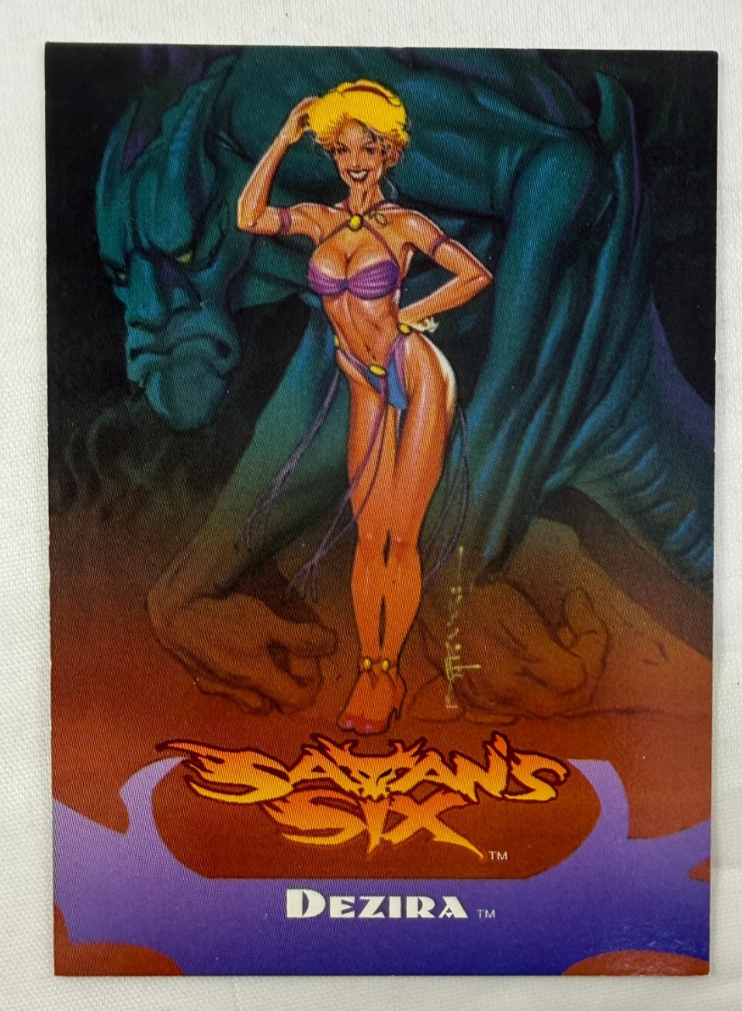 CARTOLINA PROMO ECONOMICA: SATAN'S SIX (Topps Comics 1993) #4 di 10