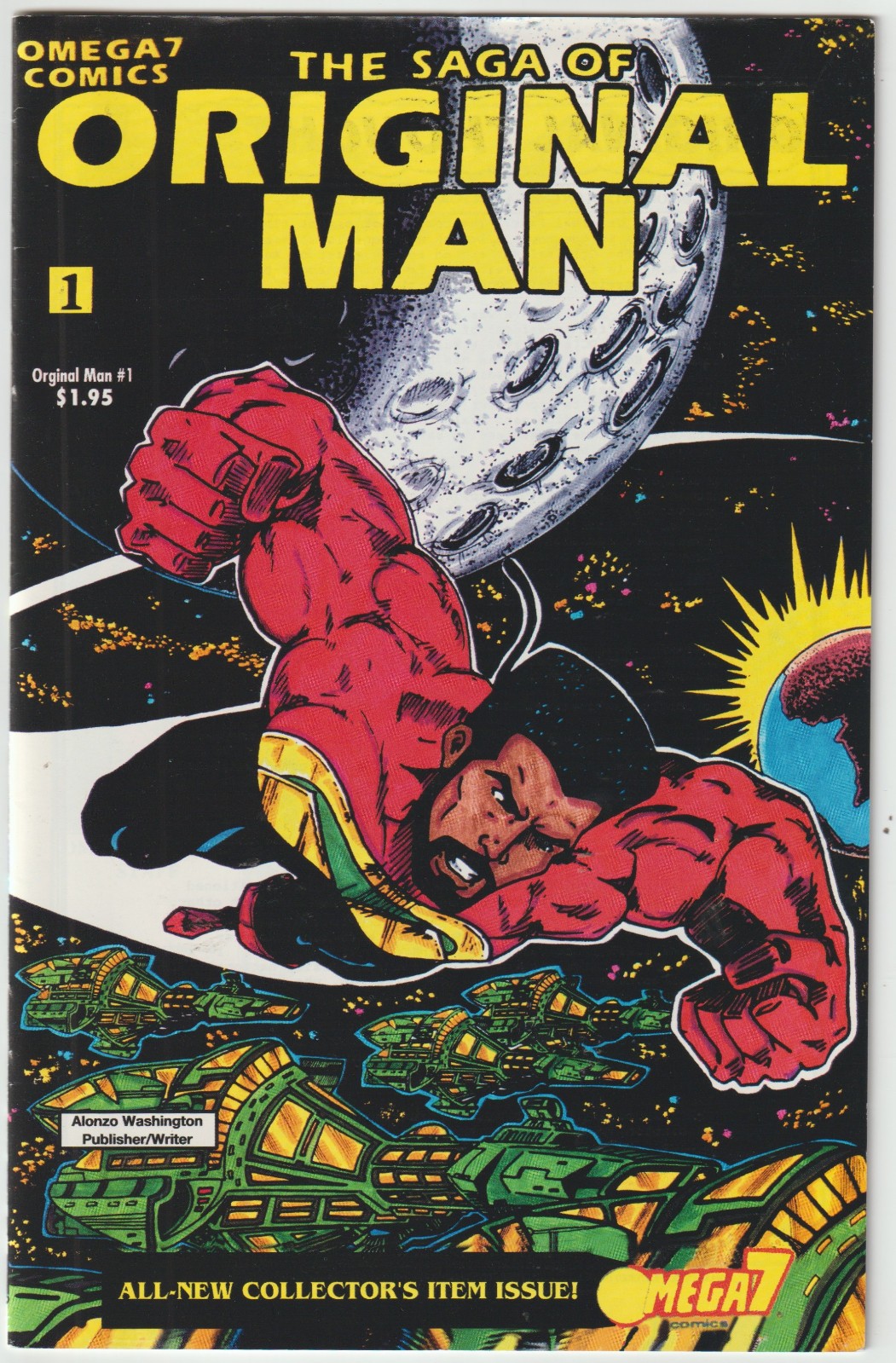 Original Man #1 (1992, Omega7 Comics), condizioni quasi nuove (9.4)