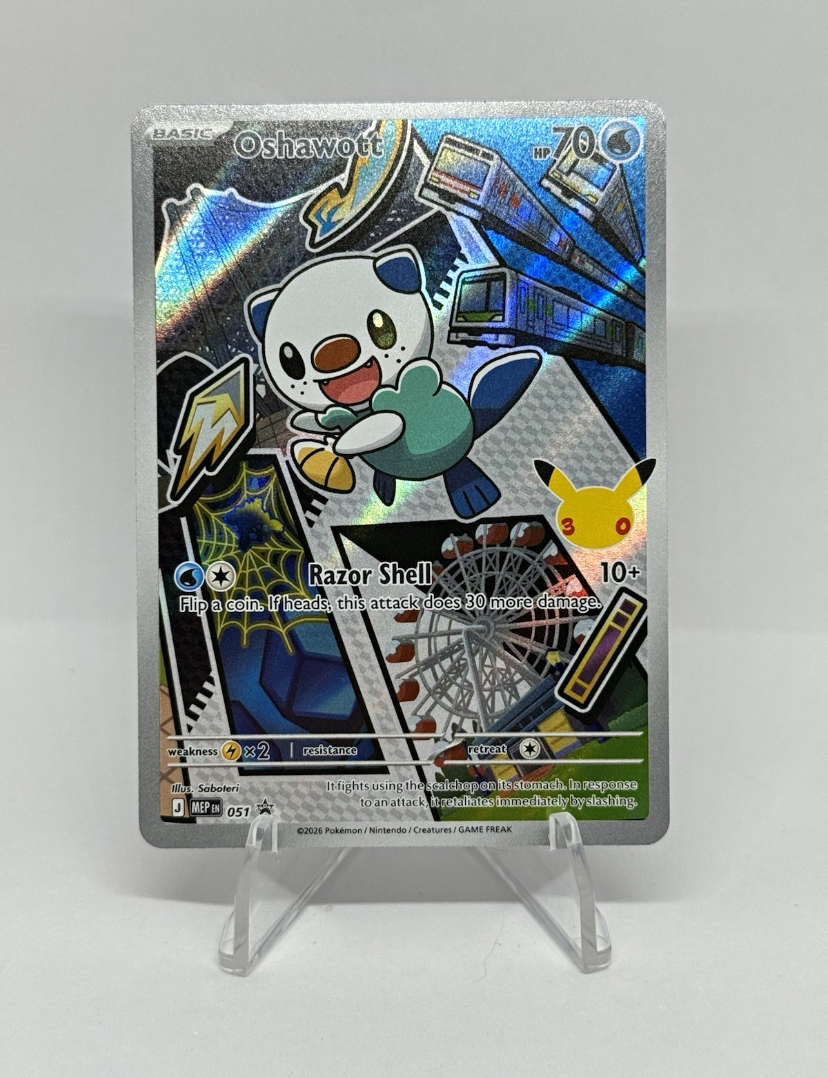 Oshawott Pokemon TCG Promo Holo 051 Me: Mega Evolution Promo EN 70 HP 2026