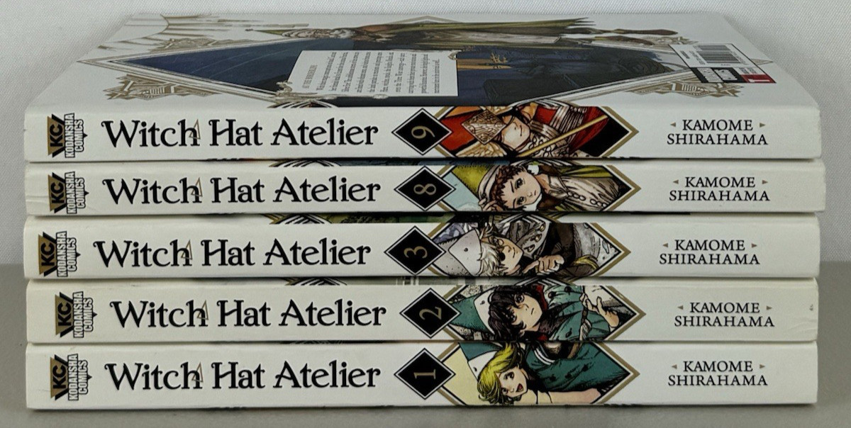 Witch Hat Atelier Manga lotto di 5 libri vol 1 2 3 8 9 PB di Kamome Shirahama inglese