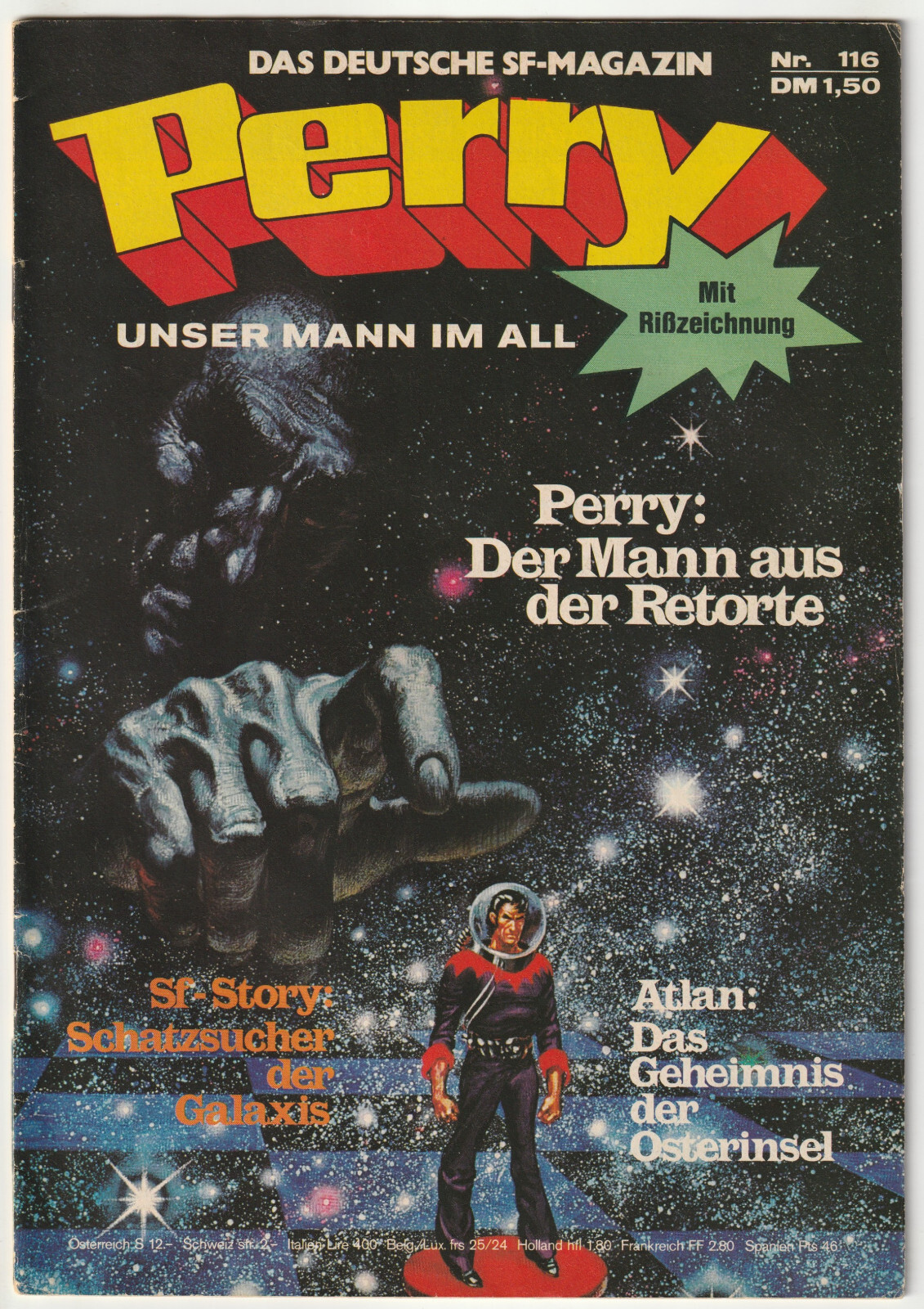 ✪ PERRY OUR MANN IM ALL #116 + Atlan/senza disegno a strappo, Moewig COMICHEFT Z2