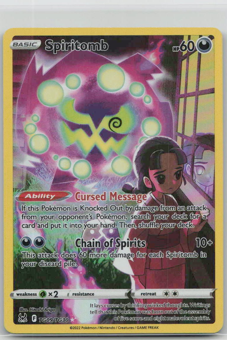 Spiritomb TG09/TG30 Holo Lost Origin Galleria Allenatore Pokemon quasi nuovo