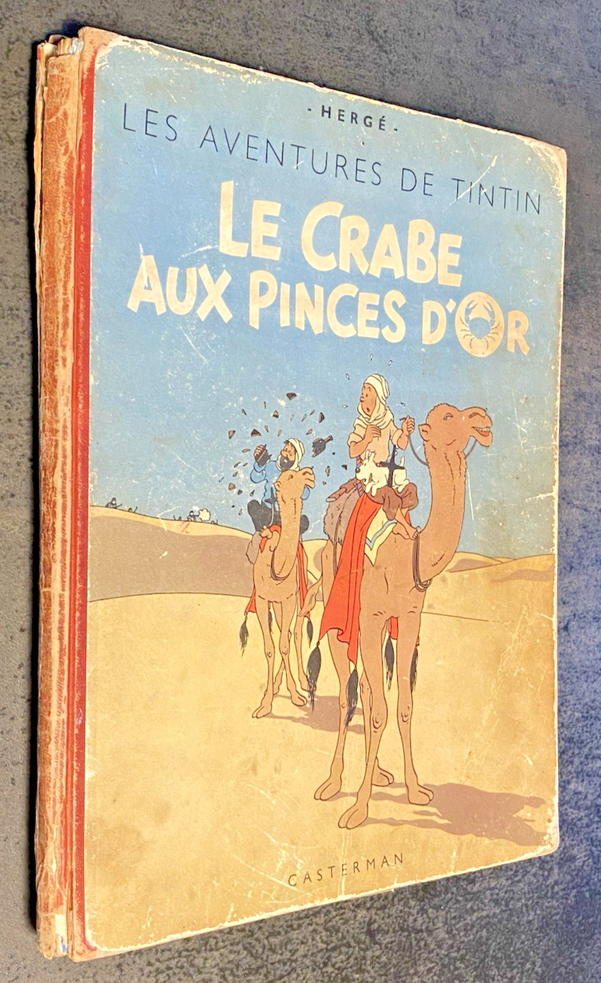 RARE : TINTIN Le Crabe aux Pinces d'Or  N°2 A18 - 1943  Cote BDM 4000 €  - N & B