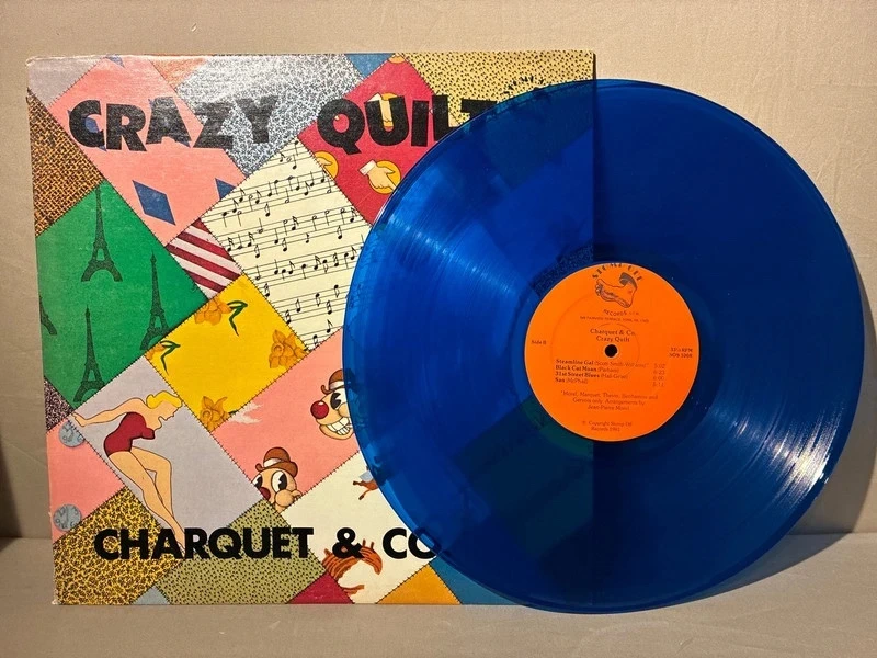 Crazy Quilt - Charquet & Co. - Blue Vinyl - Stomp Records 1981