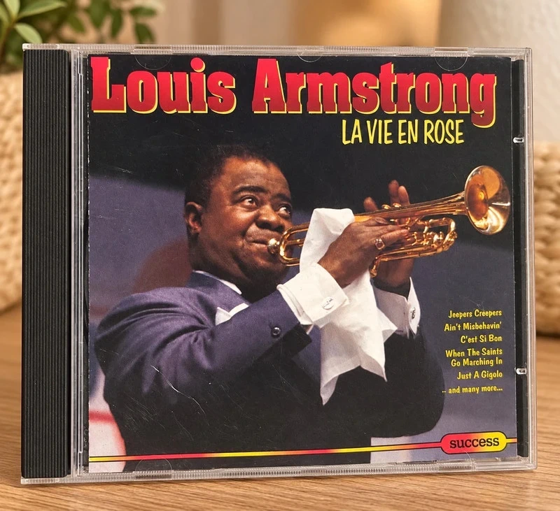 Louis Armstrong – La Vie en Rose 🎺 CD Jazz Vintage Rétro 16 Titres Collection