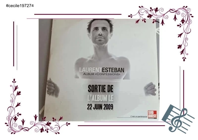 CD  de pop rare Laurent Esteban "Confessions" (2009)