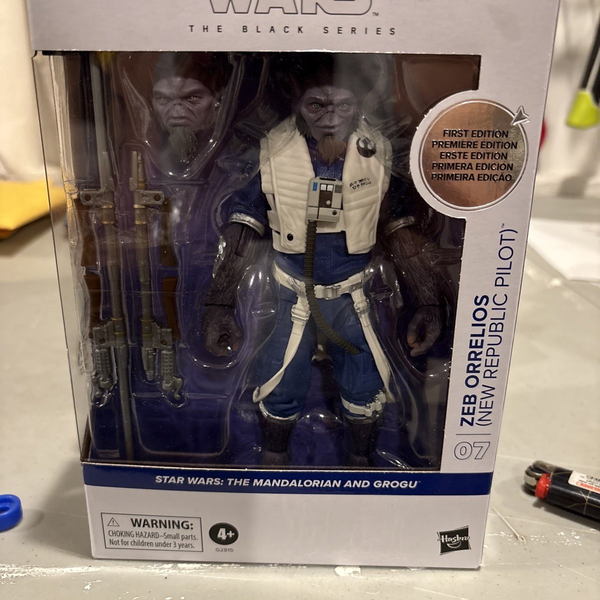 Star Wars Black Series Zeb Orrelios New Republic Pilot prima edizione Deluxe nuovo con scatola