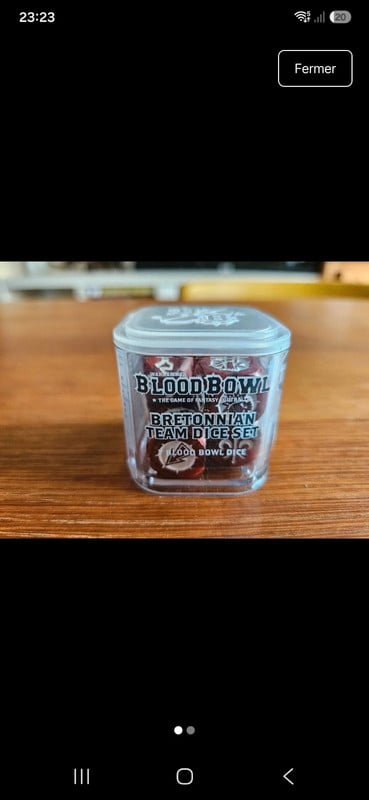 Bloodbowl GW bretonnian dice set new sealed