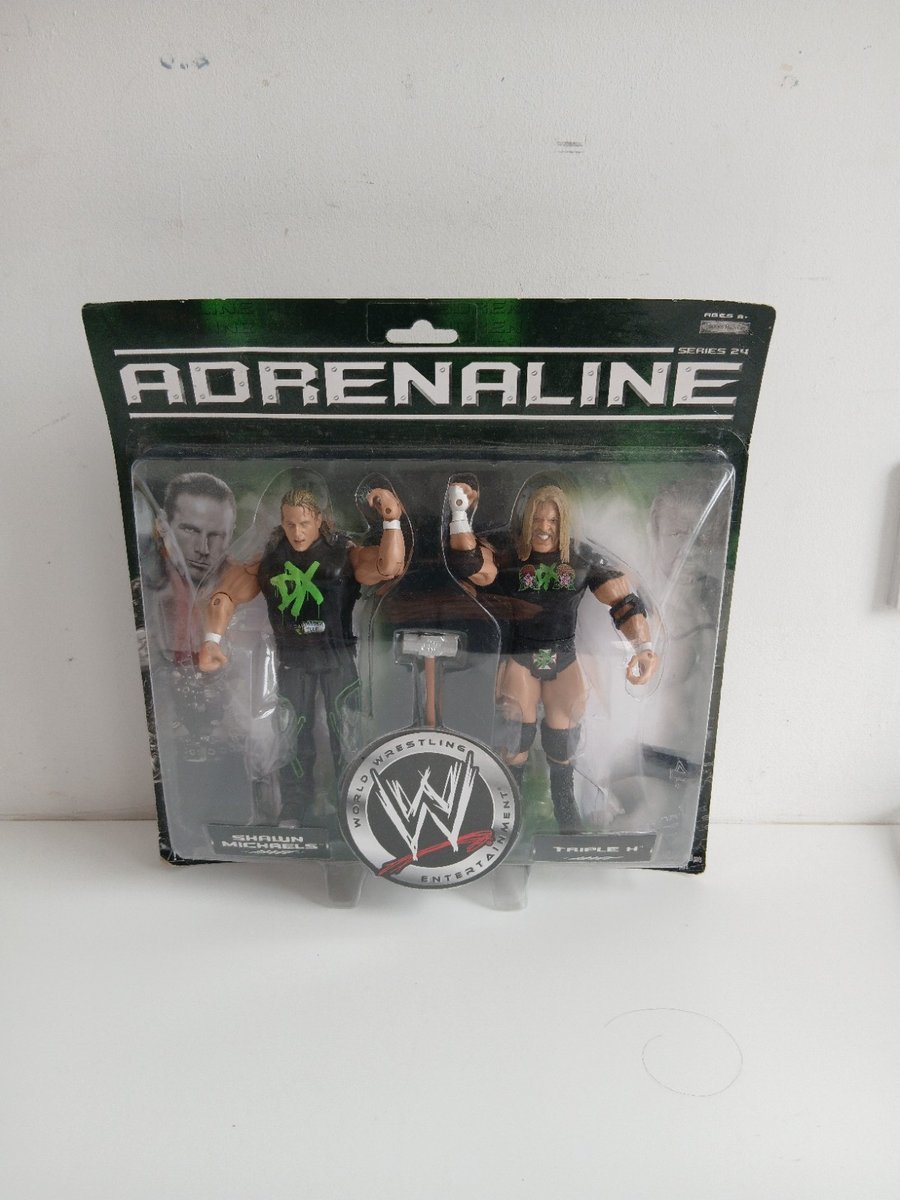 Figurina Wrestling HHH & HBK Jakks serie adrenalina in scatola vintage