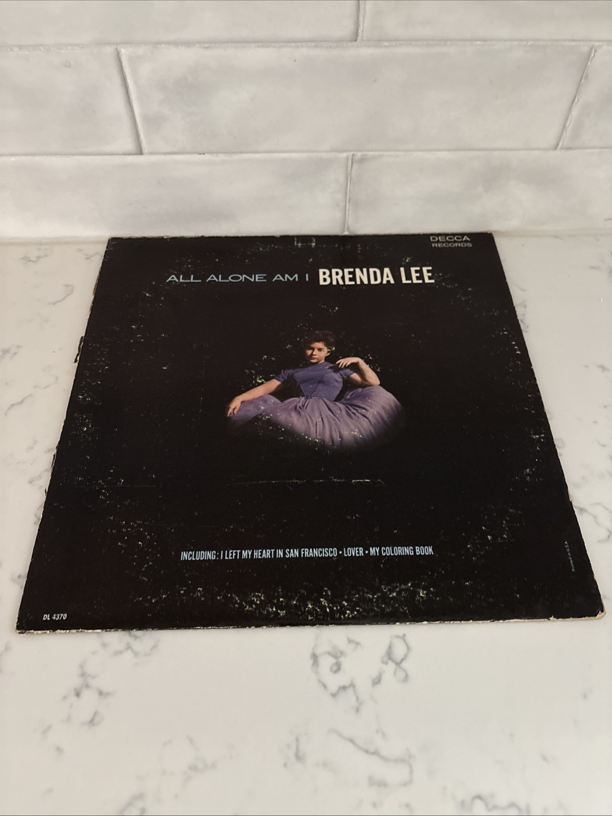 Brenda Lee: All Alone Am I       33 RPM       12"  LP