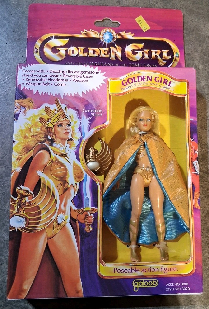 Modellino vintage 1984 Golden Girl Guardiani delle Pietre Preziose Galoob NOS NRFP 