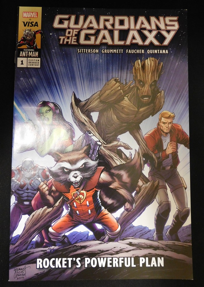 GUARDIANS OF THE GALAXY 1 VISA CUSTOM BRANDED CONTENT MARVEL COMIC 2024 VF/NM