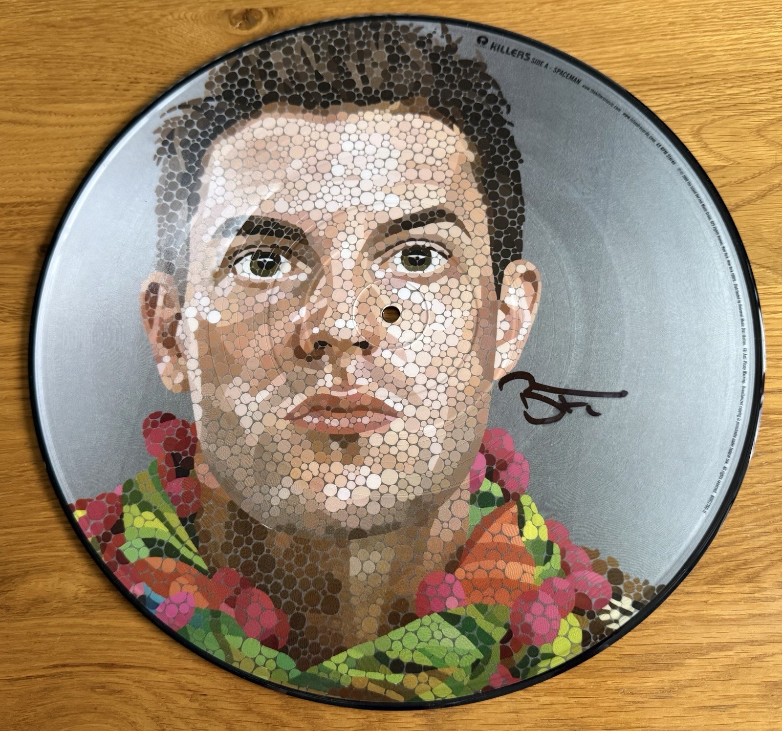 Brandon Flowers SIGNED Spaceman Picture Disc Vinyl The Killers Brand New