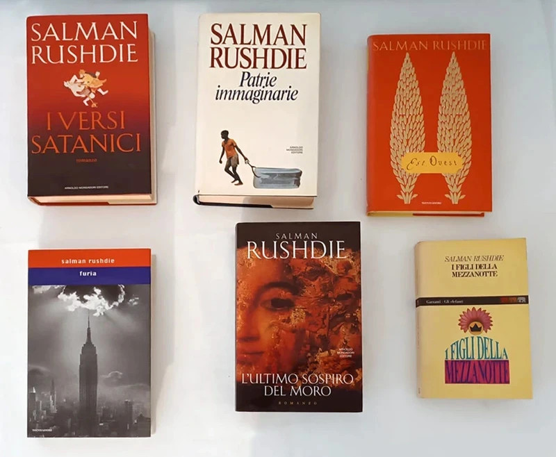 Vendo, anche separatamente, 6 libri di Salman Rushdie