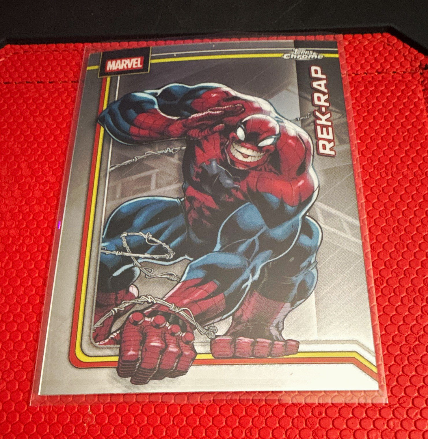 Topps Chrome Marvel Rek-Rap Spider-Man #095 2023 Set Base Carta Non Sportiva