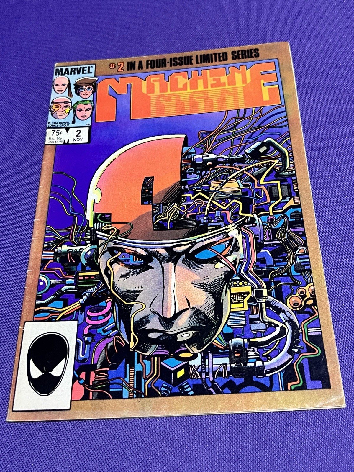 Machine Man (serie limitata) #2 1984 prima apparizione Arno Stark VF