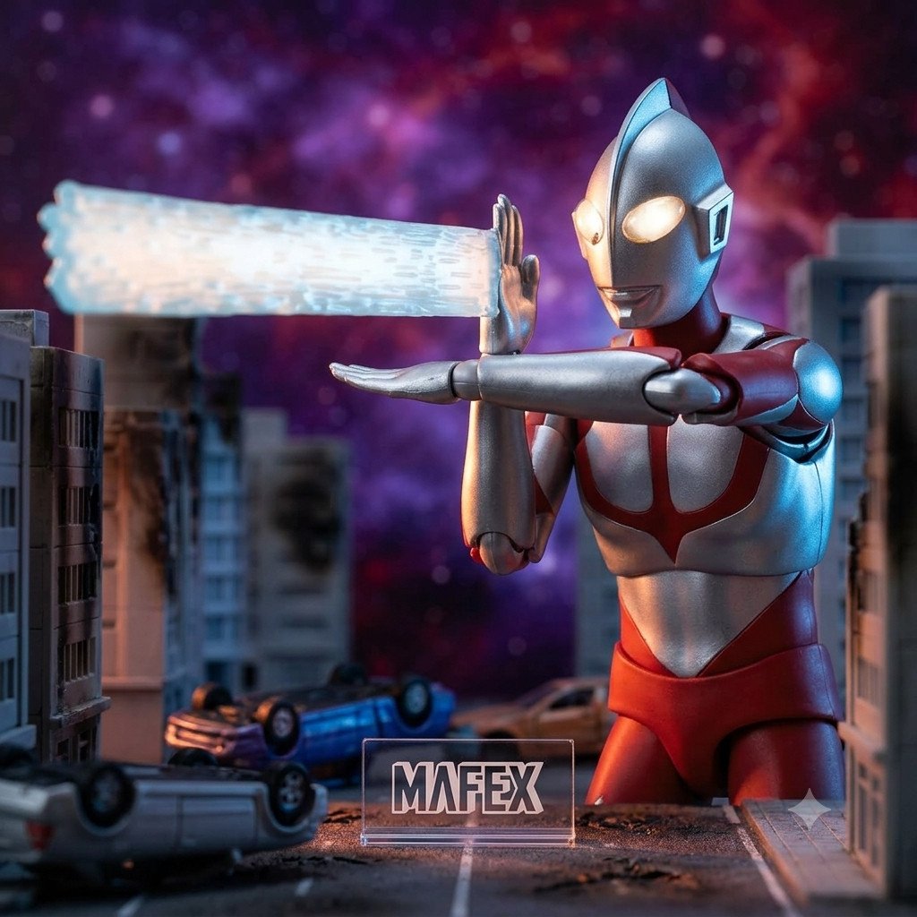 [US STOCK] Figurina Medicom Ultraman MAFEX Ultraman DX Ver. 16 cm n.207 NUOVO