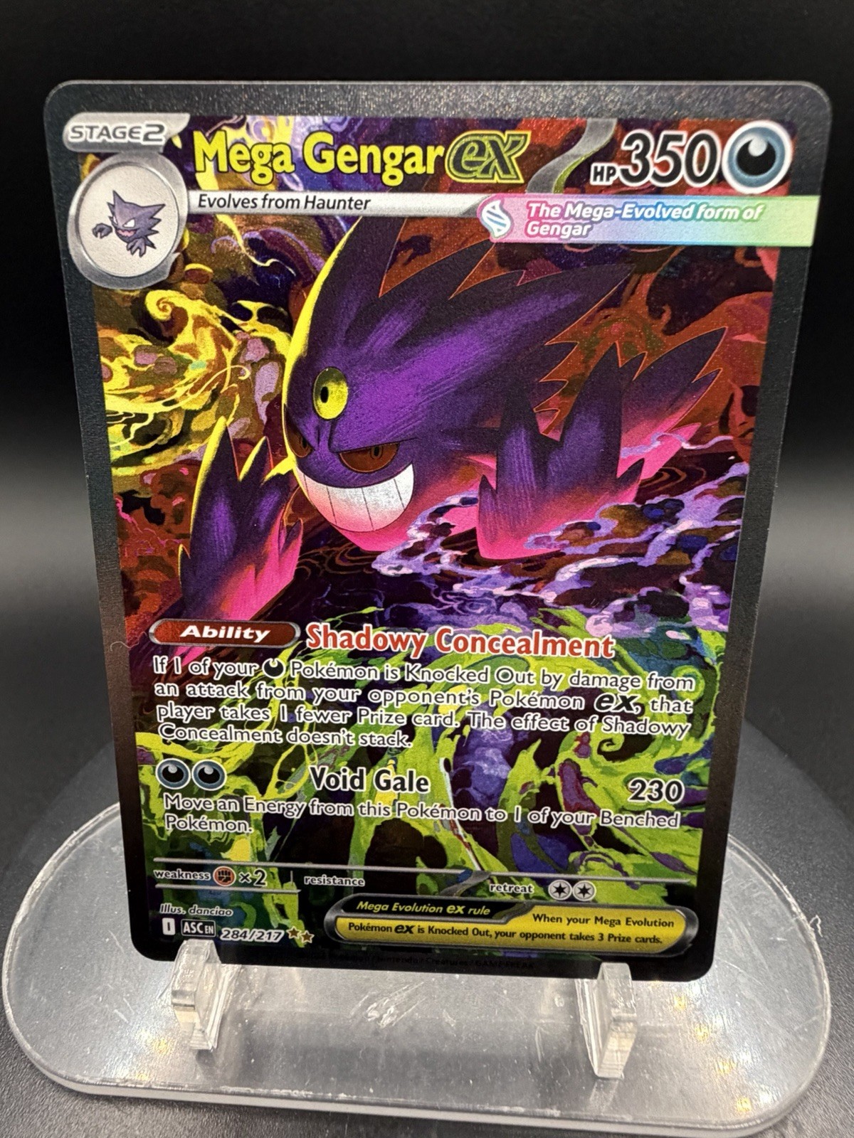 🔥Mega Gengar EX 284/217 💎Ascended Heroes Secret Rare Holo (GRADO ME!!)