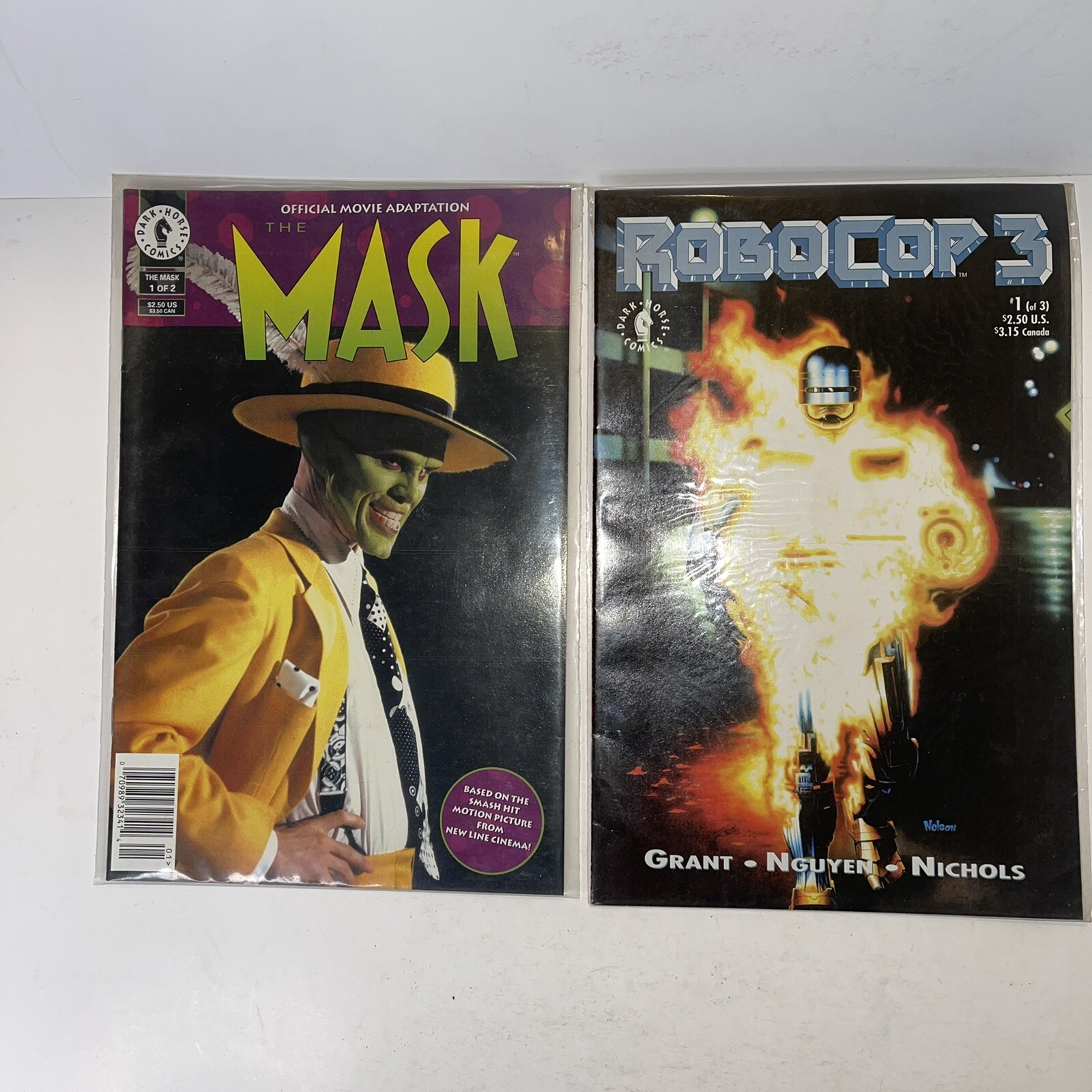 The Mask & Robo Cop 3 fumetti lotto di 2 fumetti Dark Horse vedi foto c120