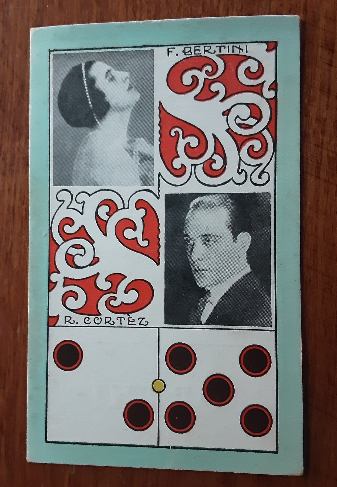 1927 FRANCESCA BERTINI, RICARDO  CORTEZ, FIG. ESPAGNOLA, GIOCCO DOMINO