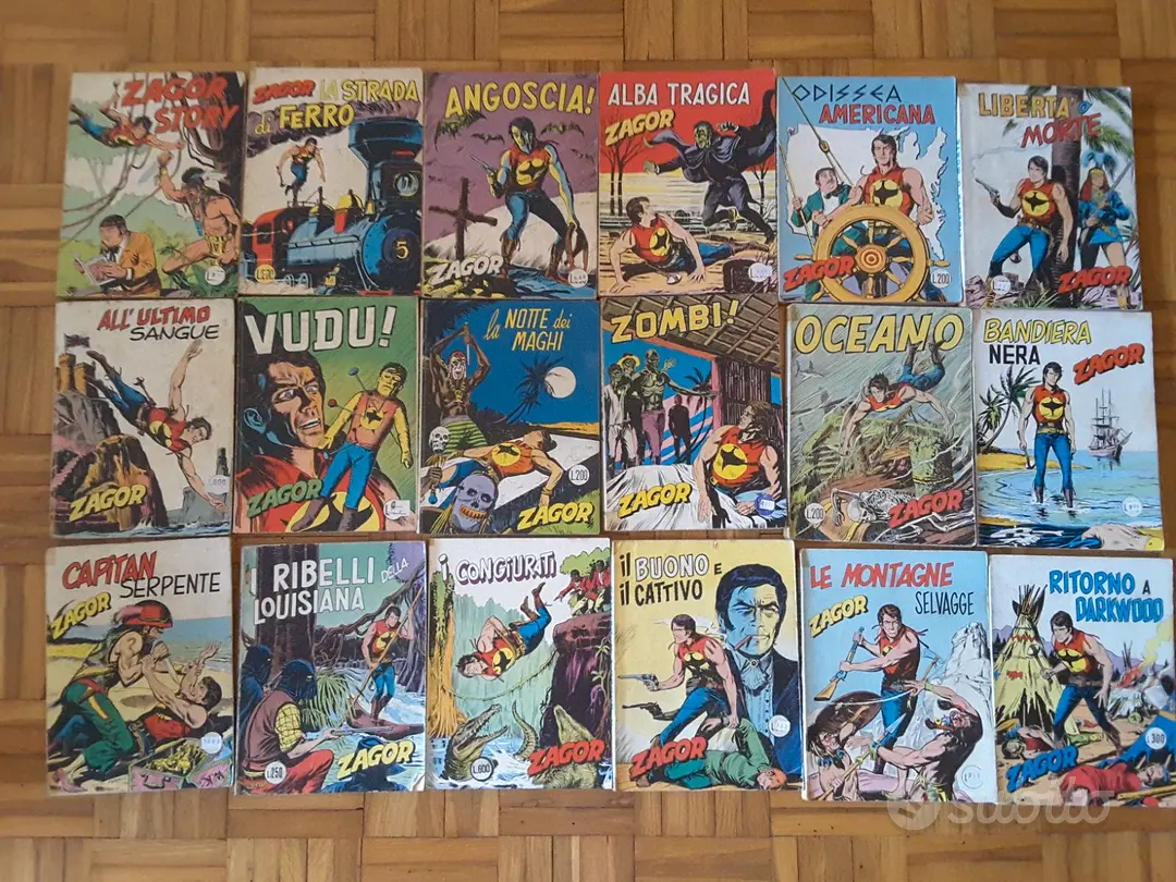 Fumetti Zagor sia Zenith che Scritta  rossa
