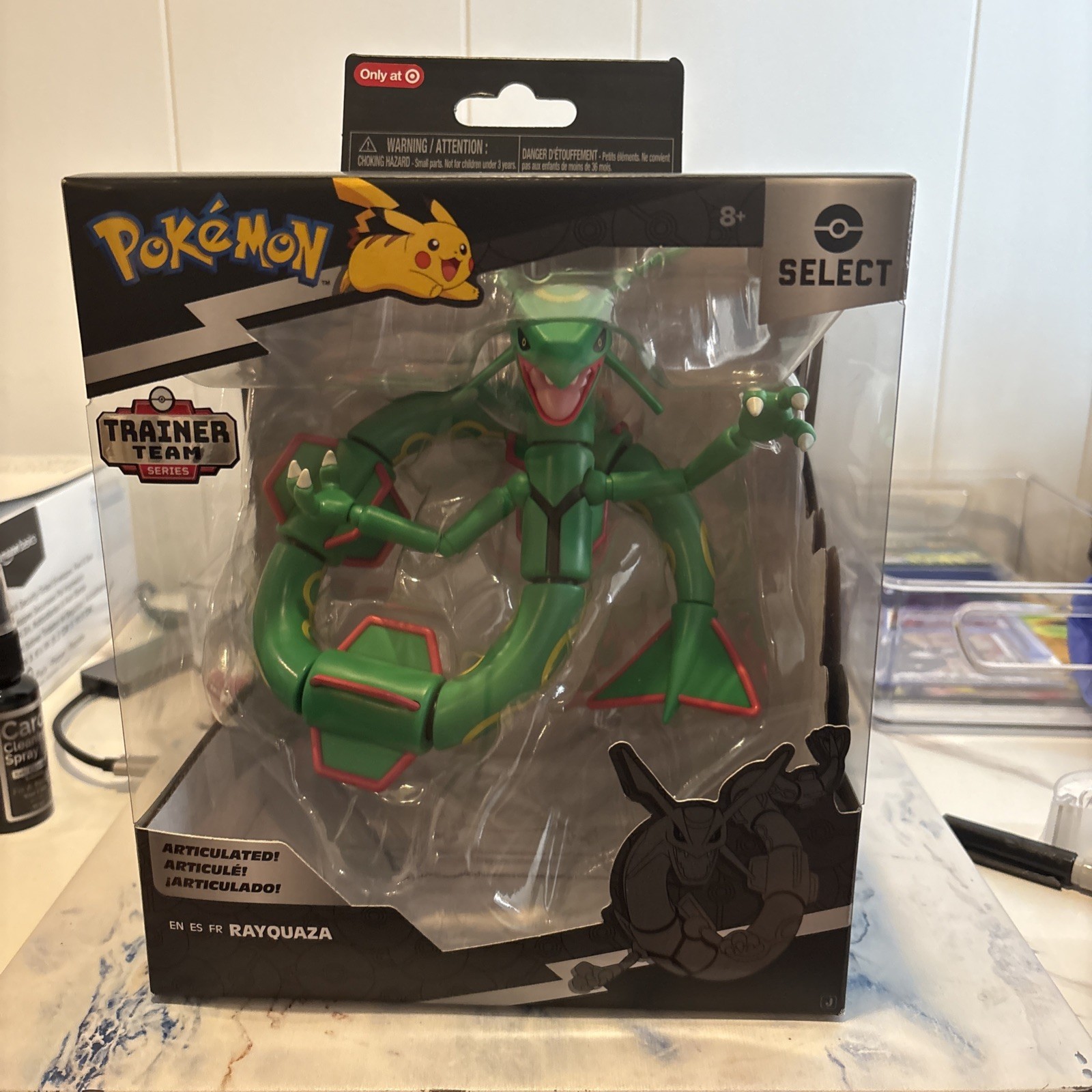 Pokemon Select Rayquaza Figura Articolata Nuovo con Scatola Raro Giocattolo Jazwares Sigillato Serie 1
