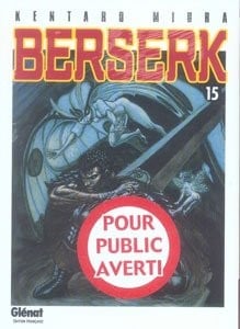GLENAT Berserk  (French) 15 by Kentaro Miura 2017