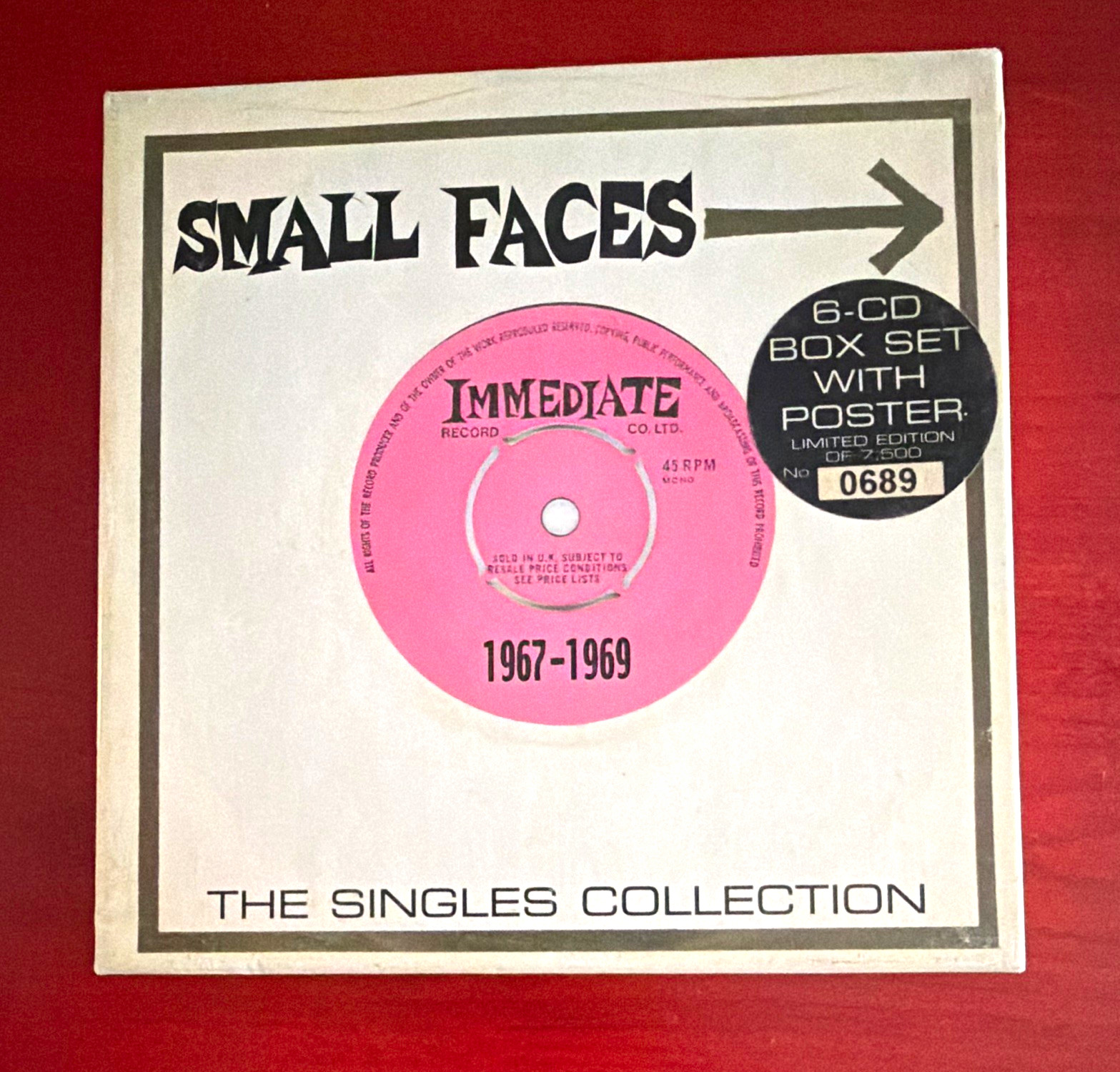 Small Faces – The Singles Collection 1967–1969 6CD Box Set Ltd Ed 0689 w/ Poster