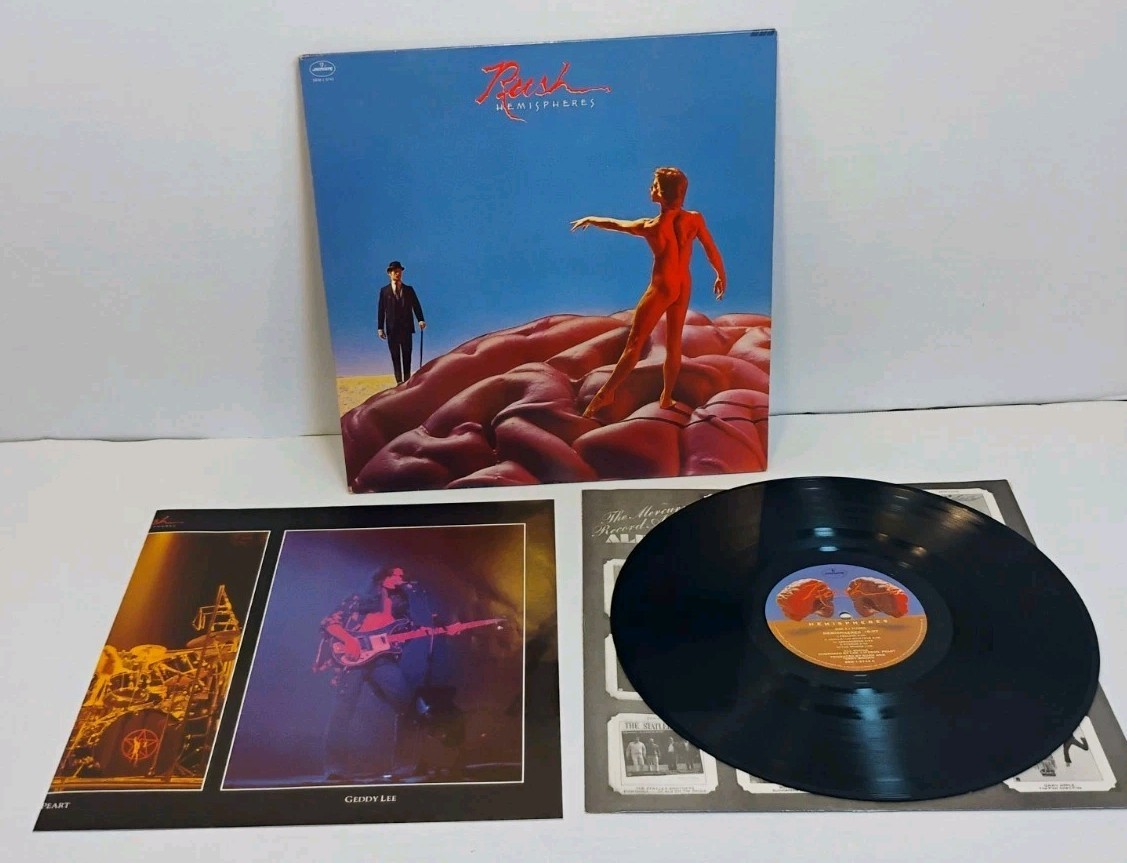 Rush Hemispheres Vinyl LP 1978 Original US Mercury Gatefold w/ Poster SRM-1-3743