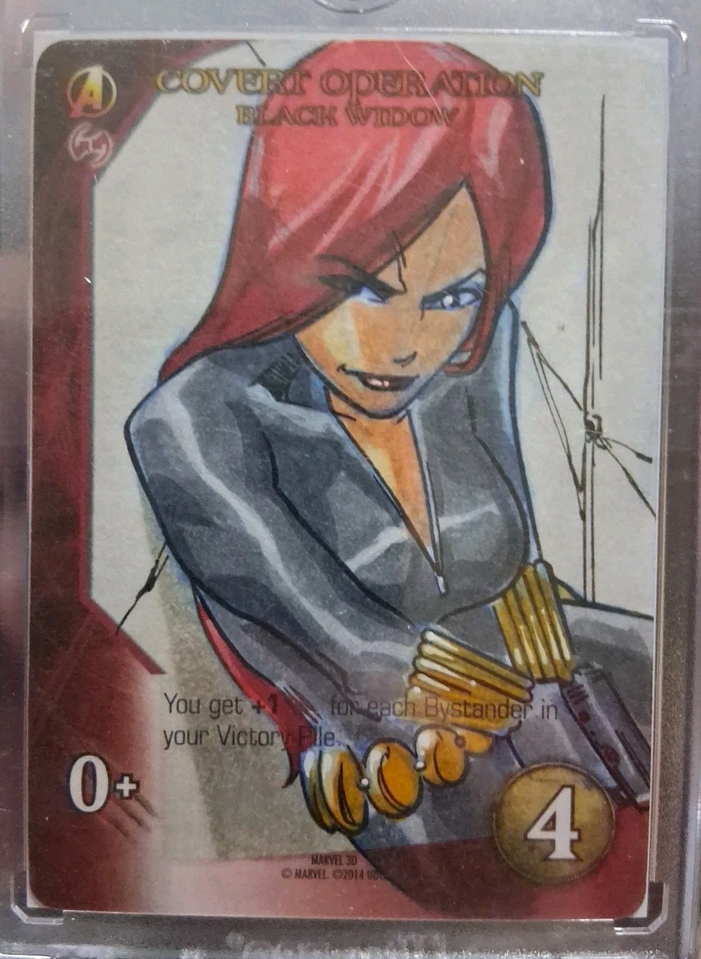 2015 Marvel 3D Legendary Playable Sketch Card Black Widow 
