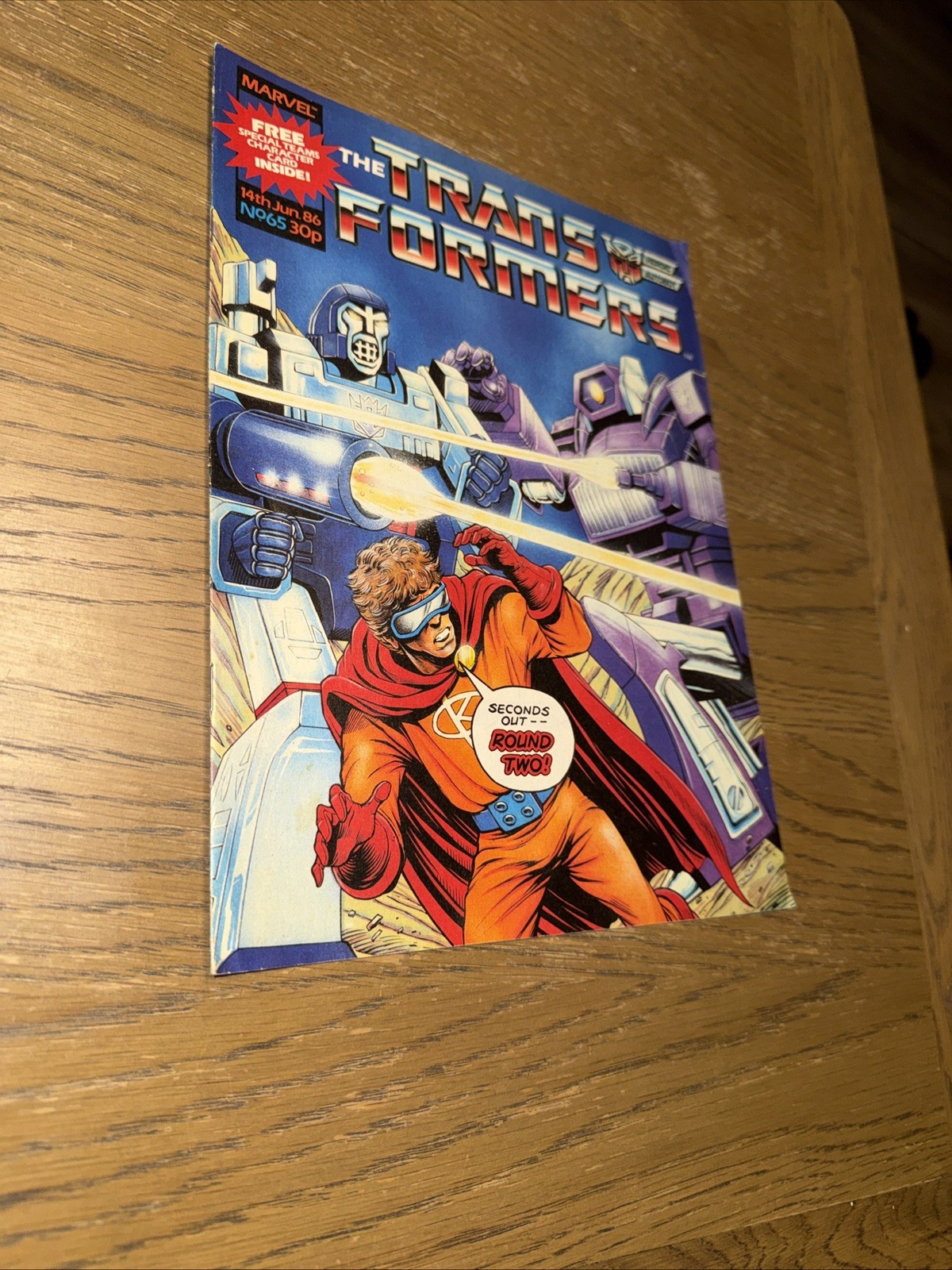 TRANSFORMERS BRITISH WEEKLY #65 14TH JUNE 1986 MARVEL UK COMIC