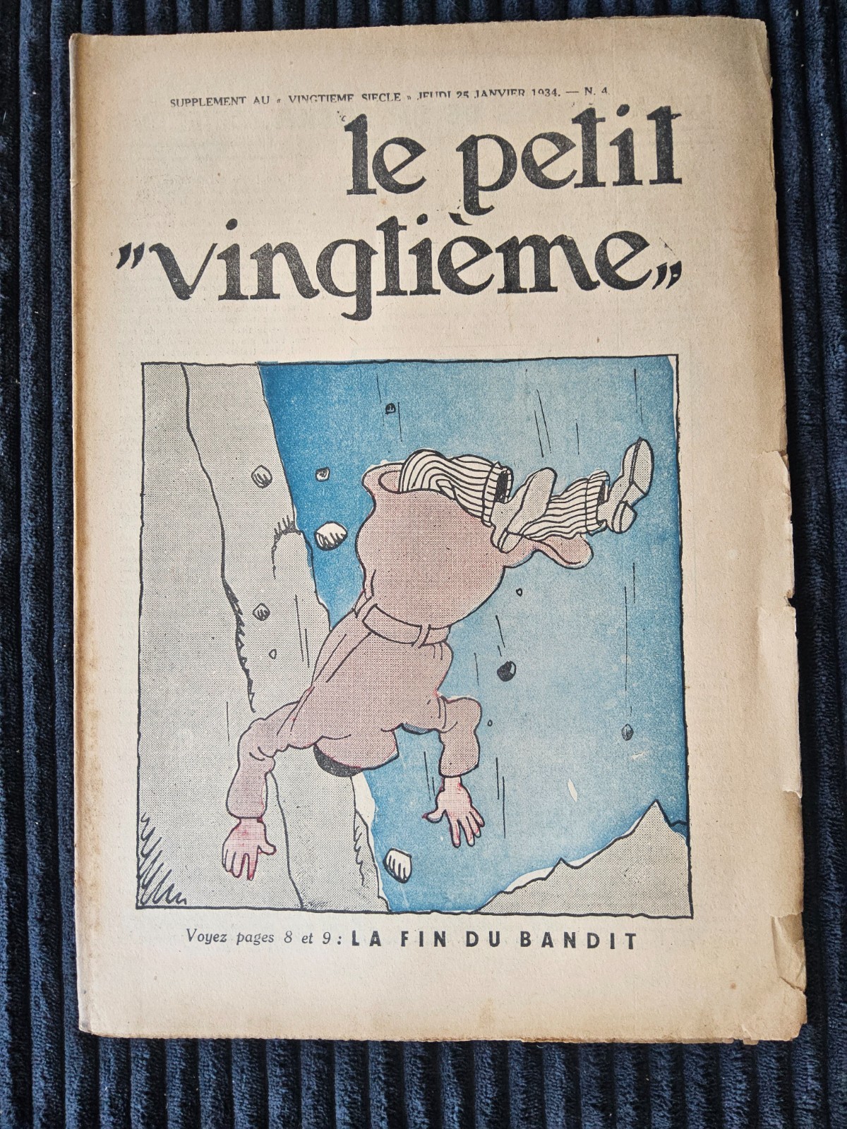 Tintin - Petit Vingtième - Numéro 4 de 1934
