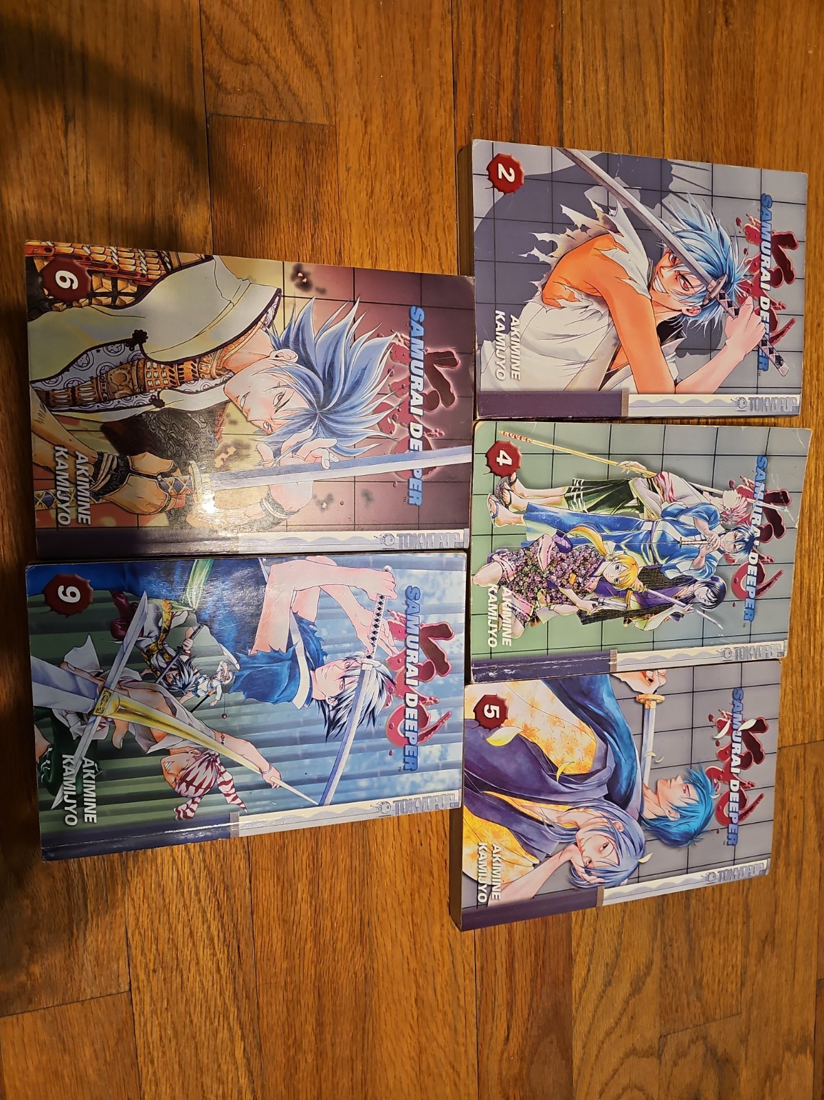 Samurai Deeper Kyo Manga lotto di 5 vol 2-6, 9 Akimine Kamijyo TokyoPop