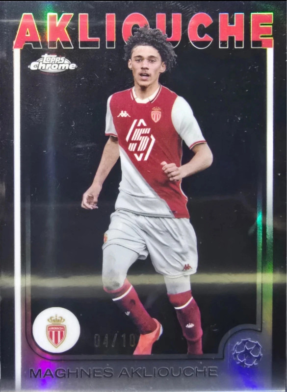 Akliouche topps chrome 2024-25 /10