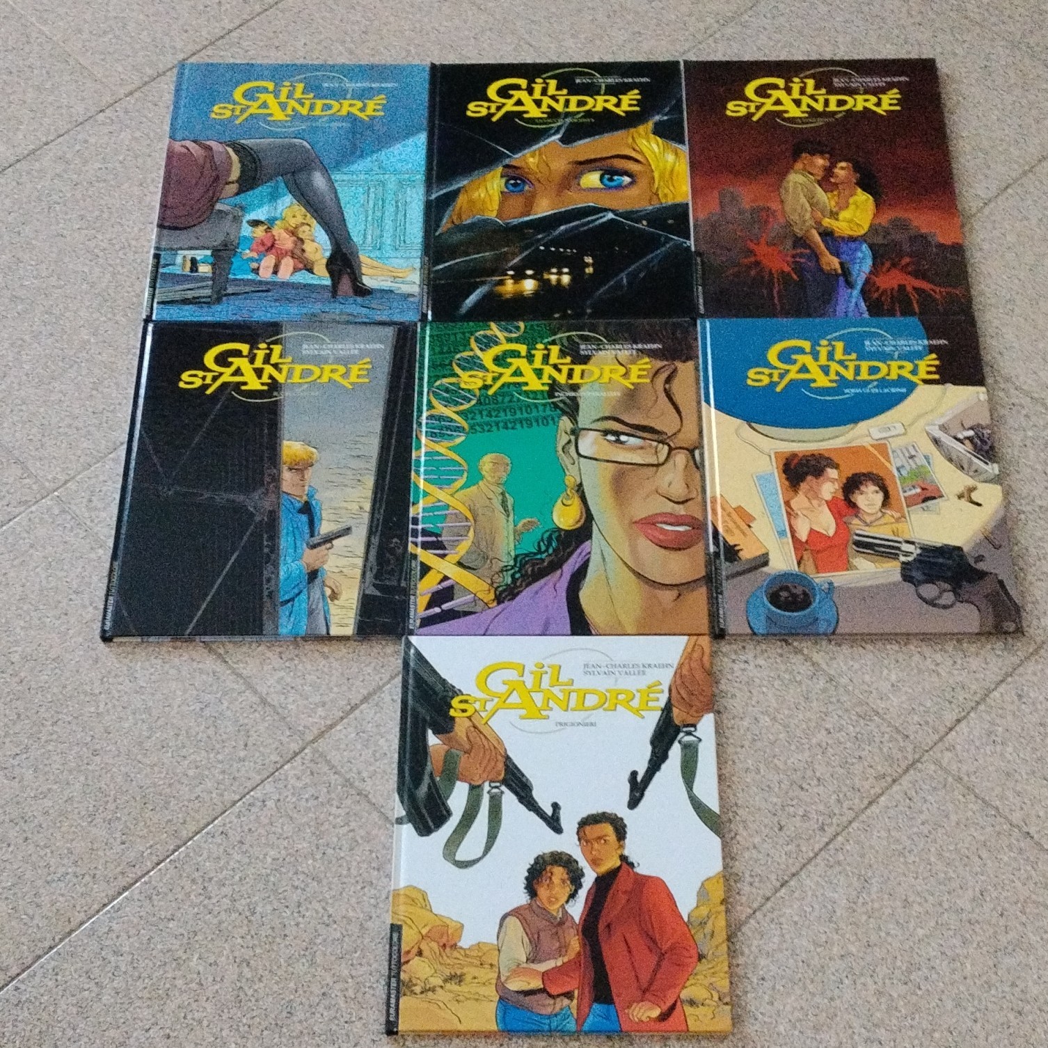 Lotto 7 Gil St. André a colori Kraehn/Vallée EURAMASTER 2001  - n. 1,2,3,4,5,6,7