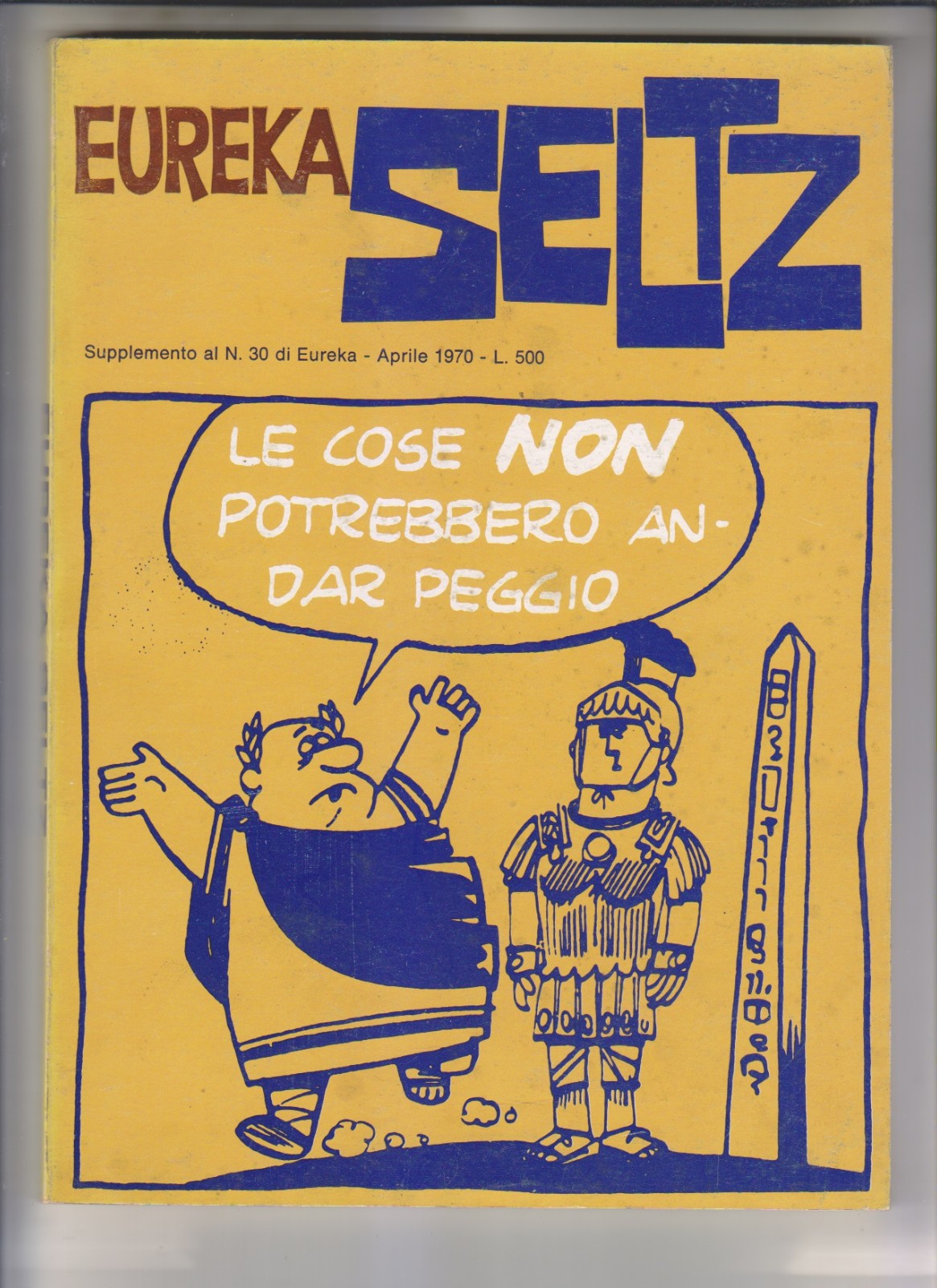 EUREKA SELTZ editoriale Corno Aprile 1970