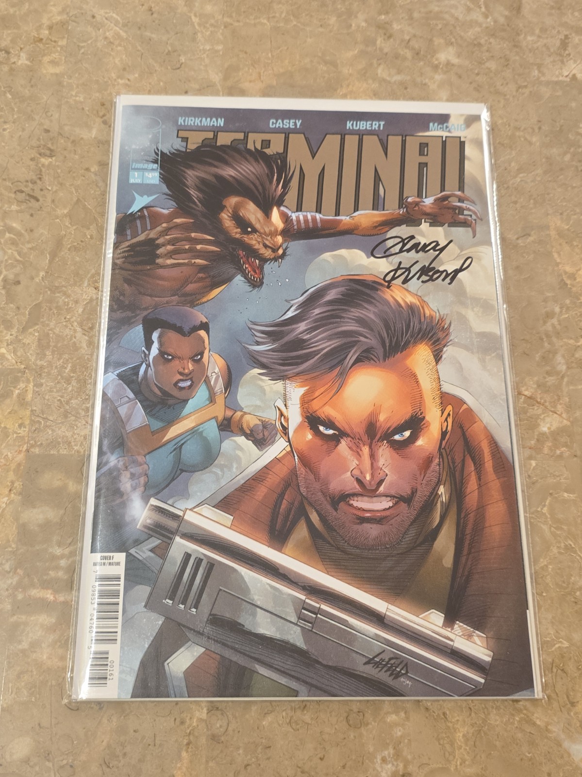 Terminal #1 1:50 SIGNED Andy Kubert w/COA Image Rob Liefeld Robert Kirkman