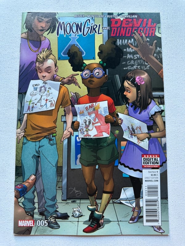 Moon Girl and Devil Dinosaur 5 Cover by Amy Reeder (2015 Marvel)