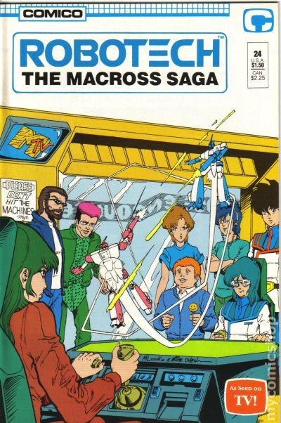 Robotech La Saga Macross #24 VF 8.0 1987 Immagine Stock