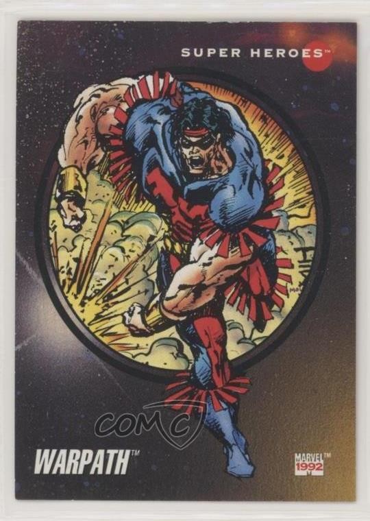 1992 Impel Marvel Universe Serie III Super Heroes Warpath #52 0nl0